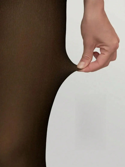 Rajstopy jesienne z podszewką polarową